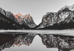 Dobbiaco lago inverno