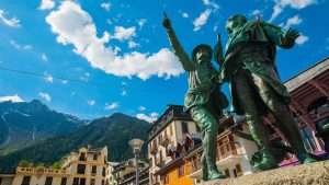Chamonix-statua