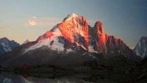 Chamonix-tramonto