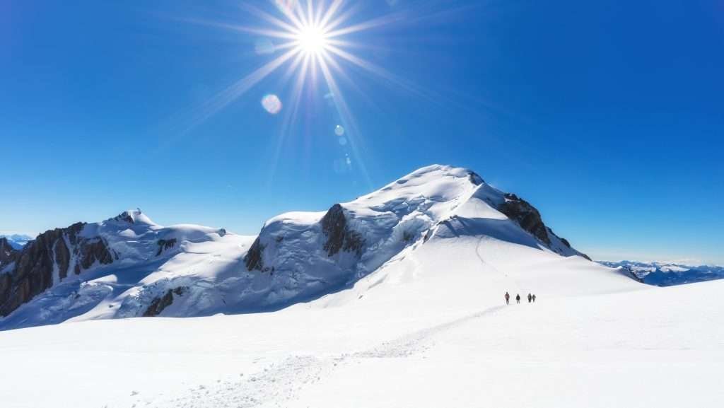 Salire in vetta al Monte Bianco