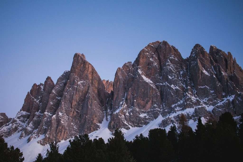 Val di Funes in winter