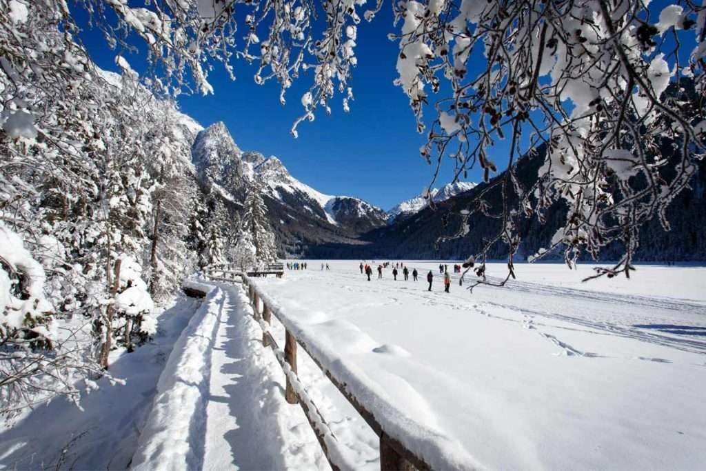 Il Lago di Anterselva d'inverno