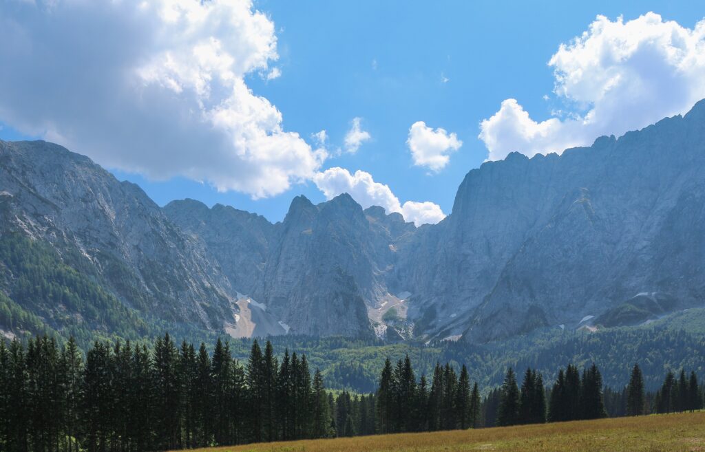 Dall'alpe verso il Lago Superiore di Fusine