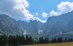 Dall'alpe verso il Lago Superiore di Fusine