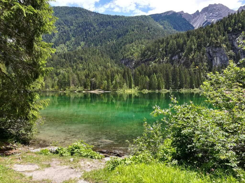 Acqua verde smeraldo del Lago di Tovel