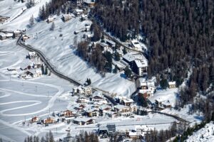 Solda in inverno vista dall'alto